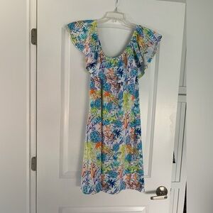 Lulu-B Multicolor Abstract Skirt